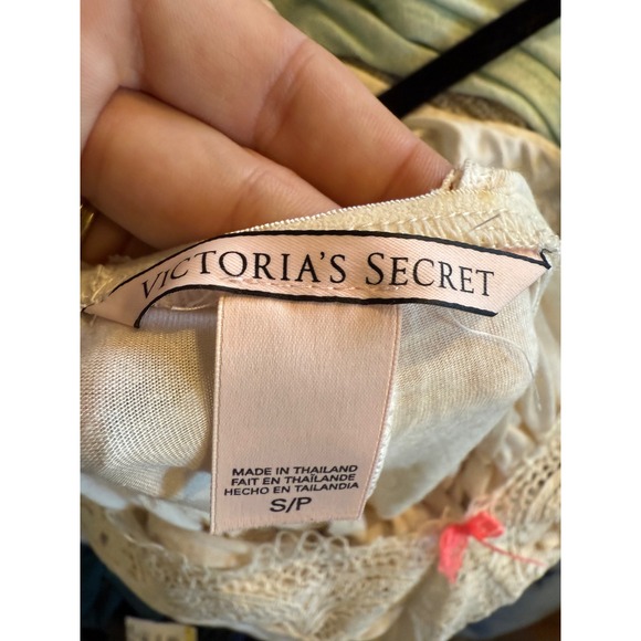 Victoria's Secret Romper White Lace Trim Sleepwear Lingerie - Picture 3 of 3